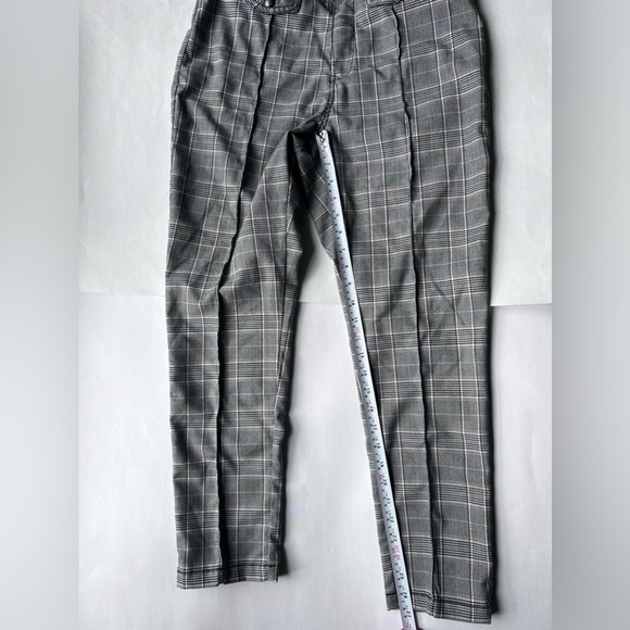 Free People Womens Tailored Plaid Short Pants cropped ankle  size 6 - Picture 10 of 13